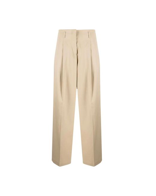 Golden Goose Deluxe Brand Natural Golden Wool Trousers