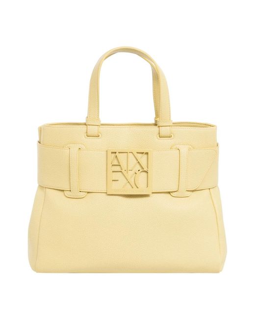 【関税&送料込】ARMANI EXCHANGE Bags Yellow ARMANI EXCHANGE Handbags in Yellow | Lyst