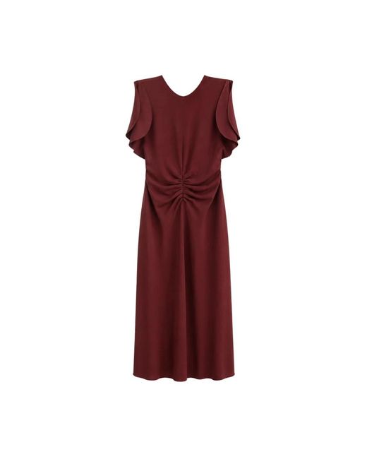 Victoria Beckham Red Midi Dresses