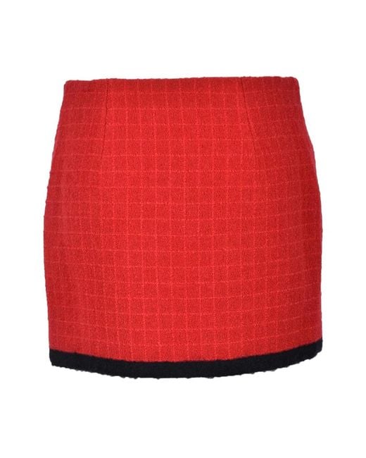 Alessandra Rich Red Short Skirts
