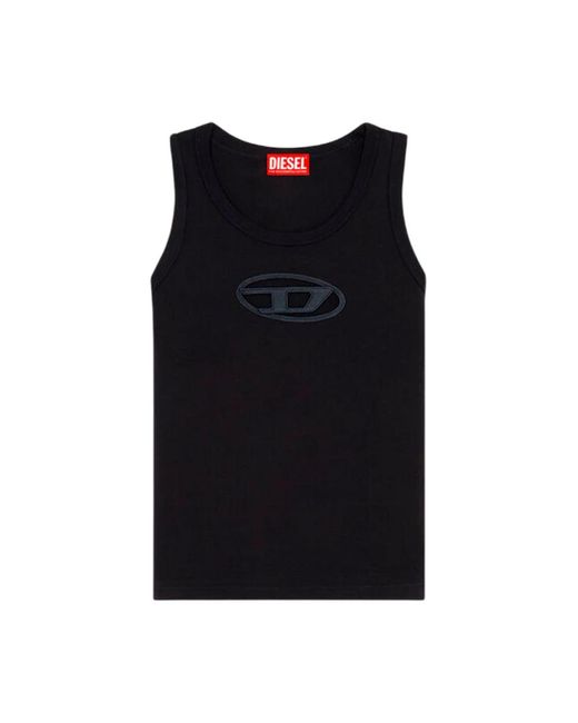 DIESEL Sleeveless Tops in het Black
