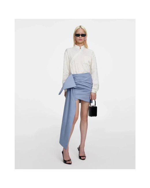 Self-Portrait Blue Short Skirts