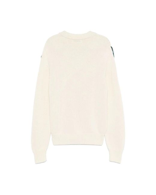 NAMACHEKO Beiger Pullover Mit Diamantmuster in Natural für Herren
