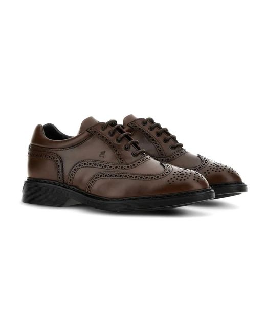 Hogan Brown Business Shoes for men