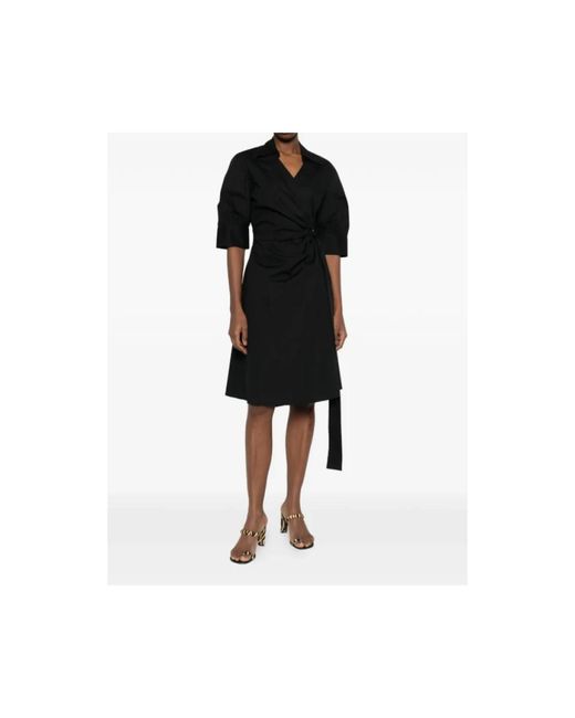 Pinko Black Wrap Dresses