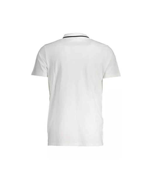 Fila Kurzärmeliges Baumwoll-Poloshirt in White für Herren