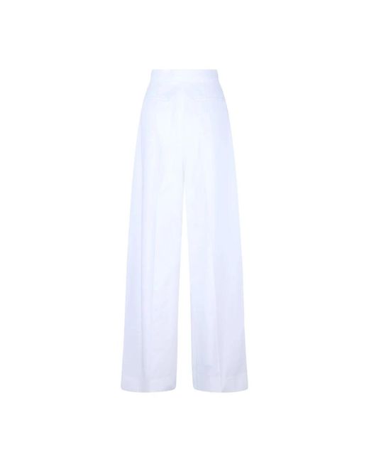 Givenchy White Wide Trousers