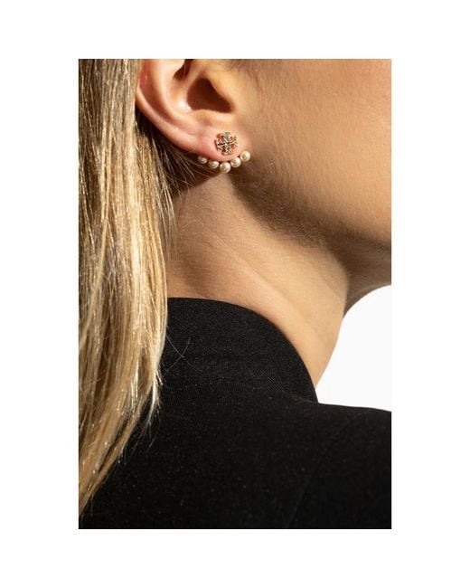 Tory Burch Metallic Brass Earrings