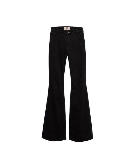 Wide Trousers Aniye By de color Black