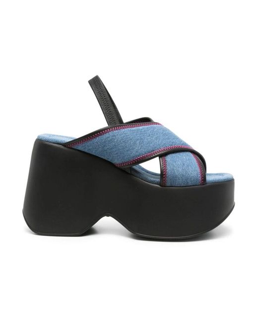 Vic Matié Blue Wedges