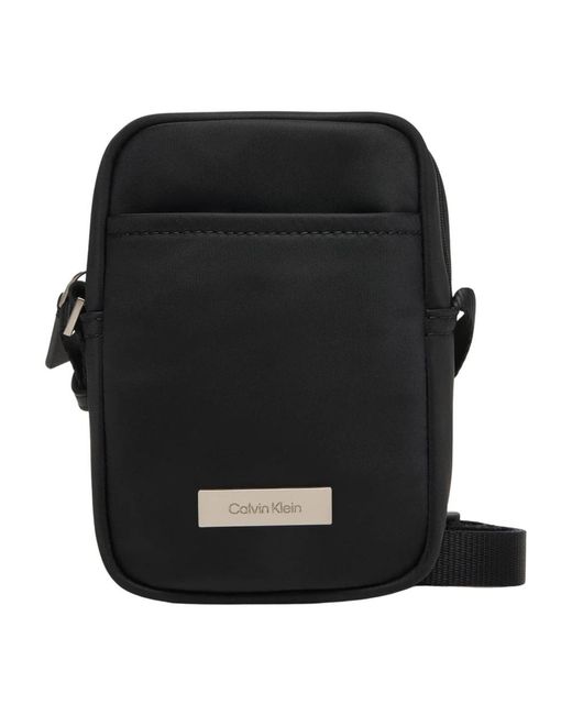 Calvin Klein Black Messenger Bags for men