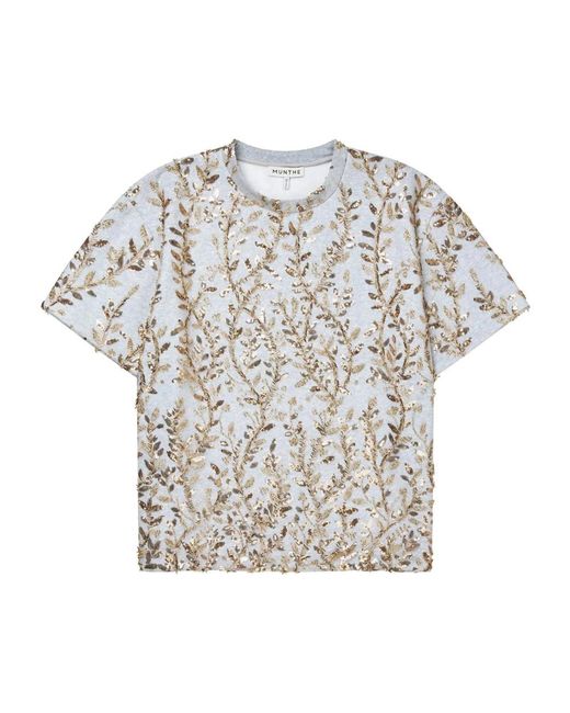 Munthe Tops ,Veelkleurig ,T-Shirts in het Gray