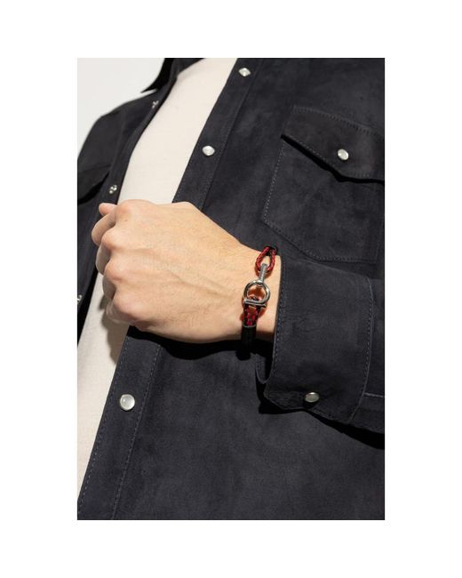 Bracelets Ferragamo de hombre de color Red