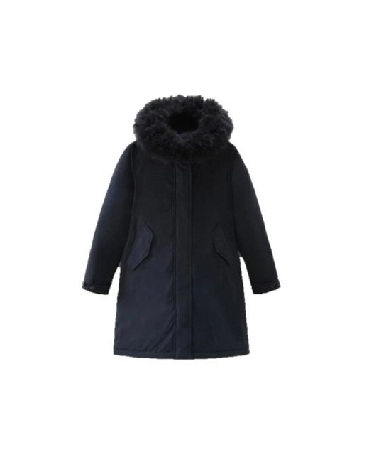 Woolrich Keystone Long Parka in het Blue