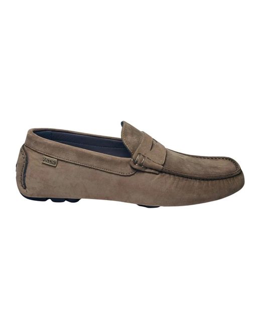 Pollini Gray Loafers for men