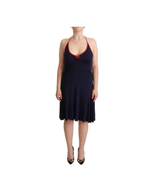 Rocco Barocco Blue Midi Dresses