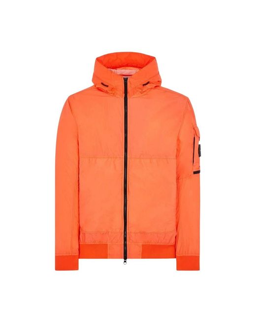 Light Jackets Stone Island de hombre de color Orange