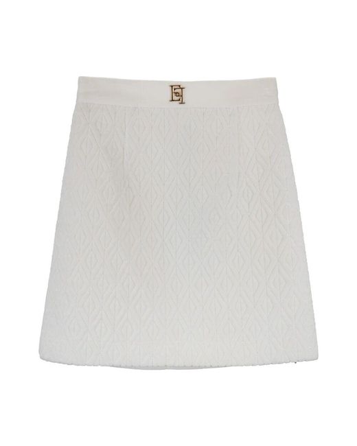 Short Skirts Elisabetta Franchi en coloris White