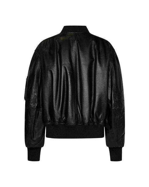 The Attico Black Bomber Jackets