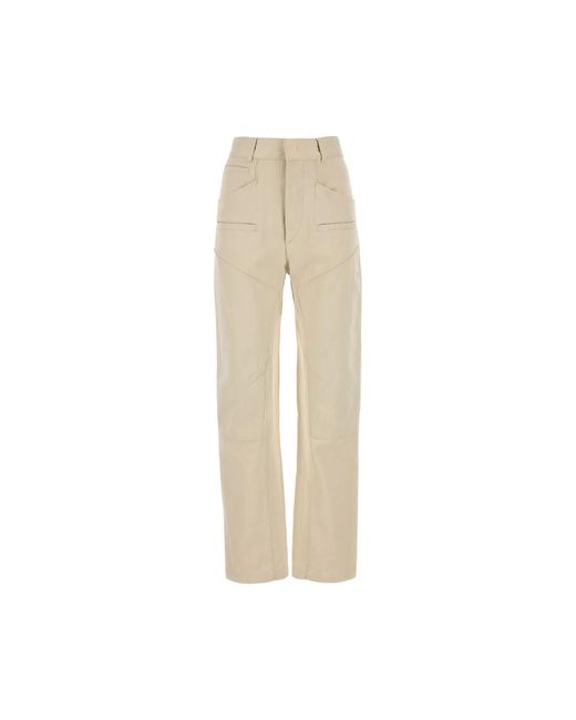 Isabel Marant Natural Straight Trousers