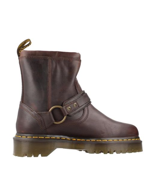 Dr. Martens Brown Ankle Boots