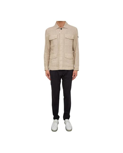 Giacca camicia di Peserico in Natural da Uomo