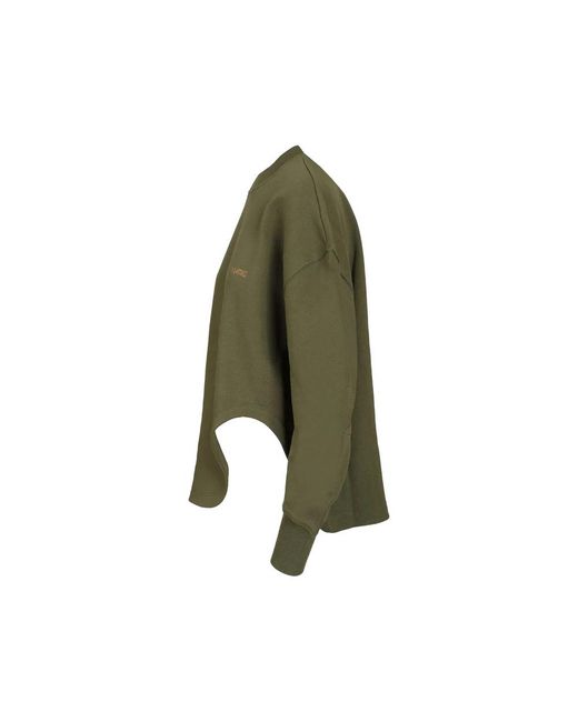 The Attico Green Sweatshirts