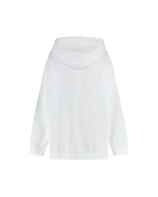 Alberta Ferretti White Hoodies