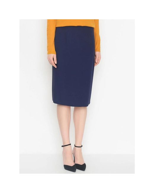 Alberta Ferretti Rokken ,Blauw ,Blauwe Midi Rok in het Blue