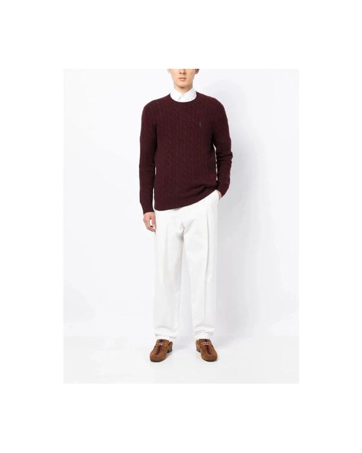 Polo Ralph Lauren Purple Round-Neck Knitwear for men