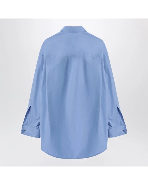 Balenciaga Shirt Met Ronde Zoom in het Blue
