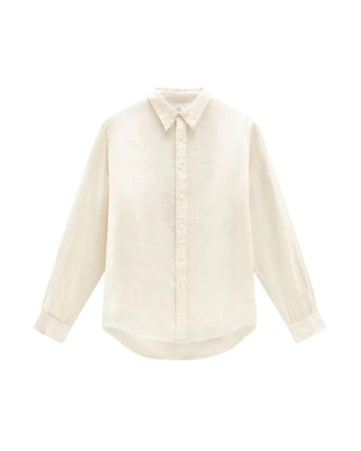 Woolrich White Casual Shirts for men