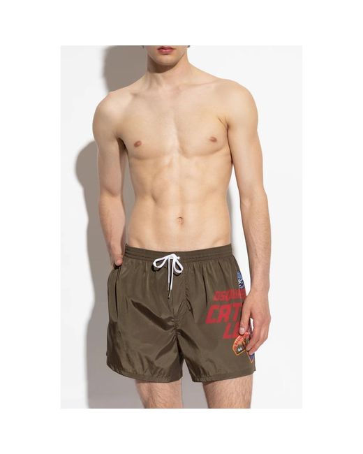 DSquared² Badehose in Green für Herren