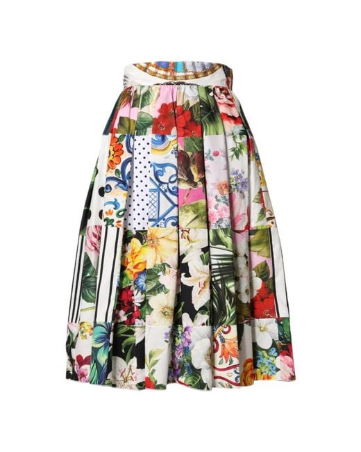 Dolce & Gabbana Blue Midi Skirts