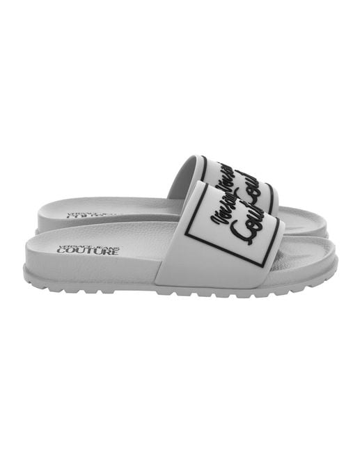 Sliders Versace Jeans Couture de color Gray