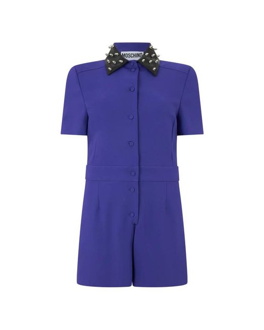 Playsuits Moschino de color Blue