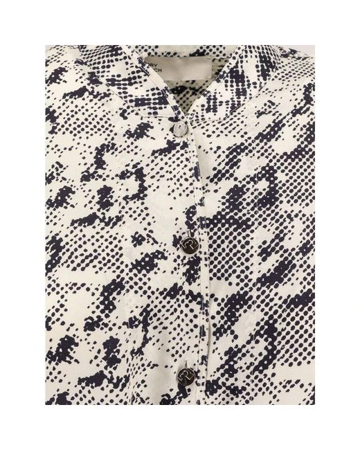Shirt Dresses Tory Burch de color Gray