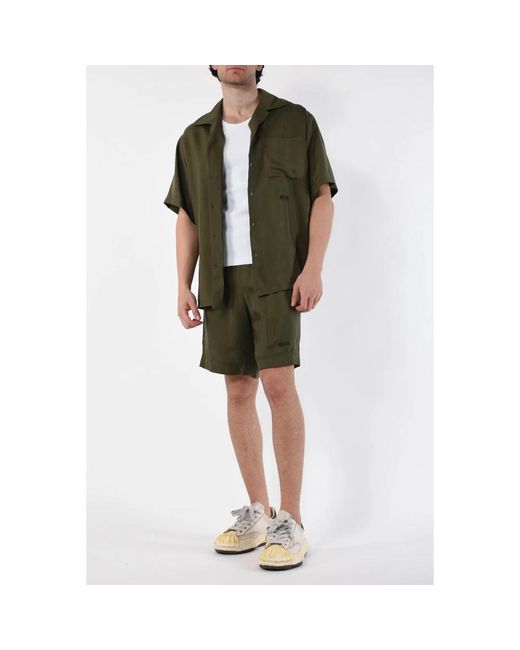 MSGM Green Casual Shorts for men