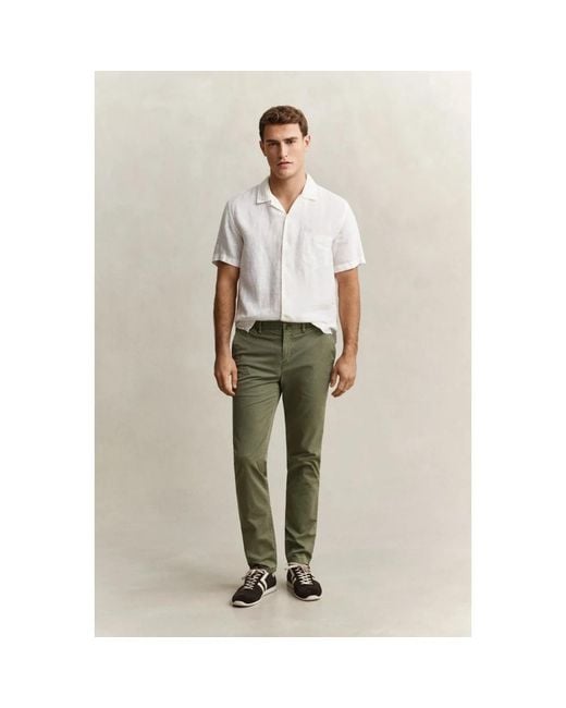 Chinos Gant de hombre de color Green