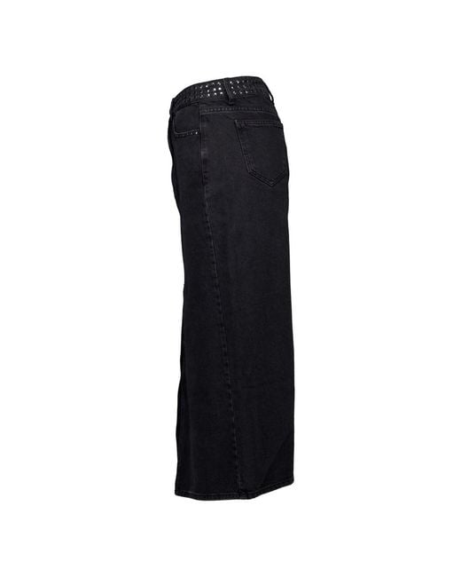 co'couture Black Denim Skirts
