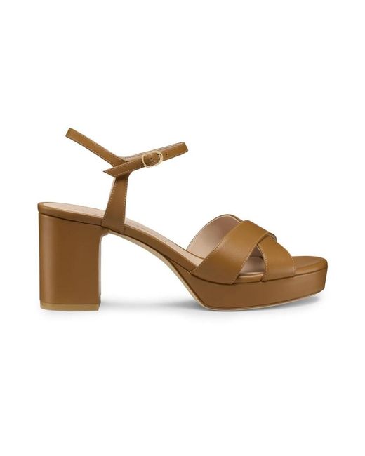 Stuart Weitzman Metallic High Heel Sandals