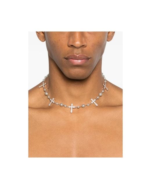 DARKAI Metallic Necklaces for men
