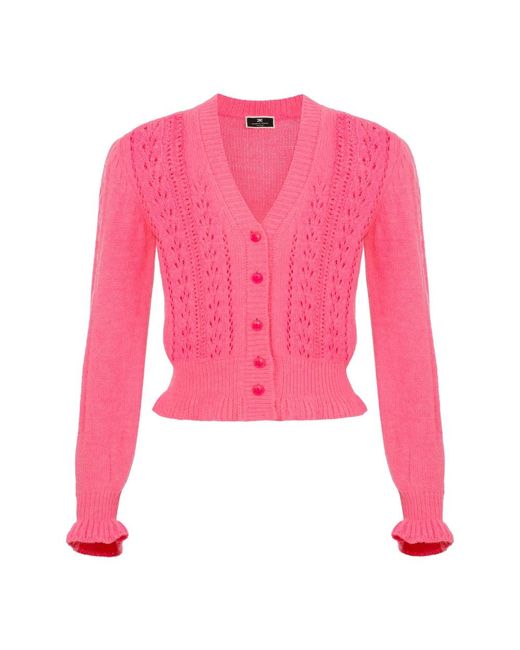 Elisabetta Franchi Pink Cardigans