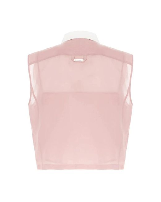 Iceberg Pink Sleeveless Tops