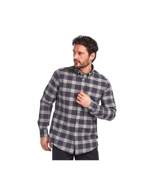 Barbour Tartan Taillierte Hemd Casual Stil in Blue für Herren