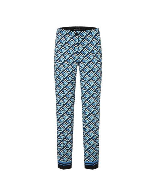 Cambio Blue Slim-Fit Trousers