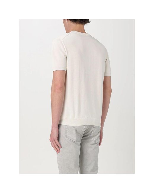 Round-Neck Knitwear Zanone de hombre de color Gray