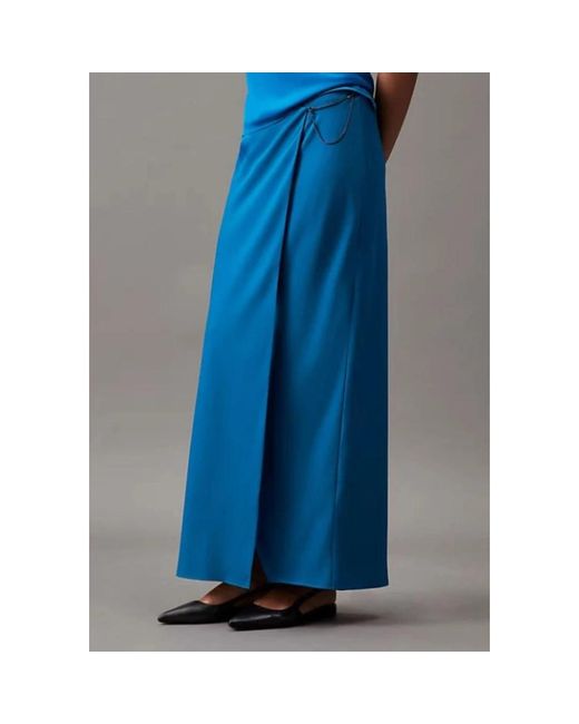 Calvin Klein Blue Maxi Skirts