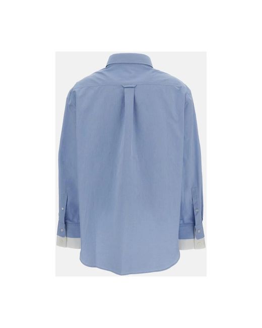 Acne Layered Button-Up in het Blue