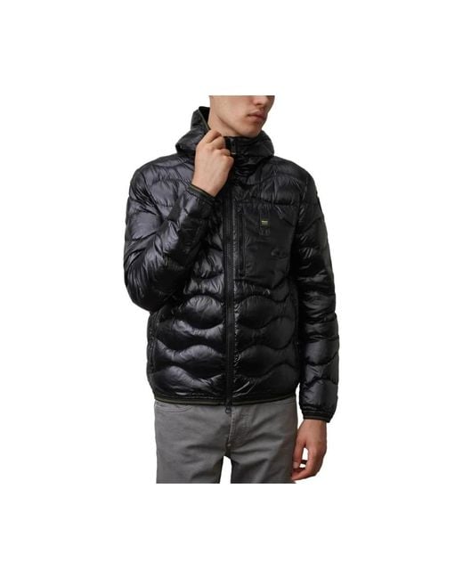 Blauer Black Down Jackets for men